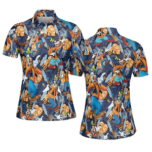 Goofy Aloha AOP Men/Women Polo Shirt