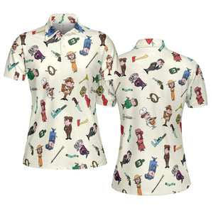 Clue Board Game Characters AOP Men/Women Polo Shirt