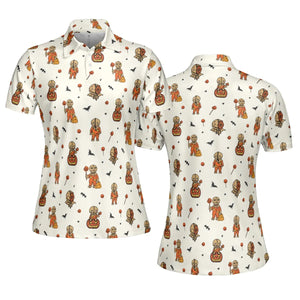 Pumpkin Sam Trick 'r Treat Horror AOP Men/Women Polo Shirt