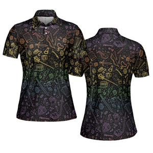 DnD Tabletop RPG Pattern AOP Men/Women Polo Shirt