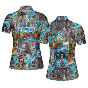 Travel And Fight Pirates of the Caribbean AOP Men/Women Polo Shirt