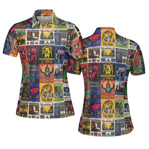 Modern Horror Movies Nope Ghostface Pinhead Pearl Leatherface Halloween AOP Men/Women Polo Shirt