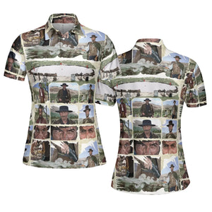The Man With No Name The Good The Bad and The Ugly AOP Men/Women Polo Shirt