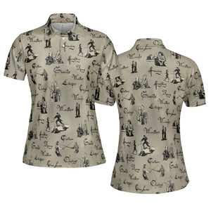 Hencing Fighting The Princess Bride AOP Men/Women Polo Shirt
