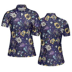 Galaxy Mew Psychic Type Pokemon AOP Men/Women Polo Shirt