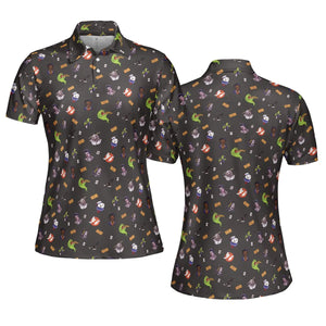 Ghostbusters Pattern AOP Men/Women Polo Shirt