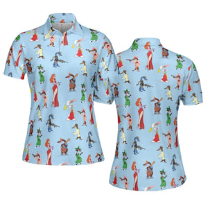 Roger Rabbit Jessica Rabbit The Weasels Who Framed Roger Rabbit AOP Men/Women Polo Shirt