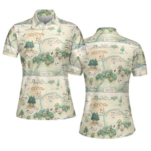 Hundred Acre Wood Map AOP Men/Women Polo Shirt