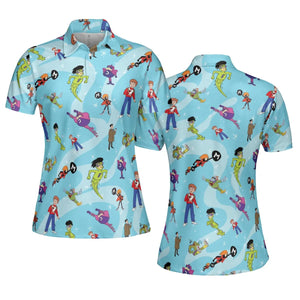 Frankenstein Jr. And The Impossibles AOP Men/Women Polo Shirt
