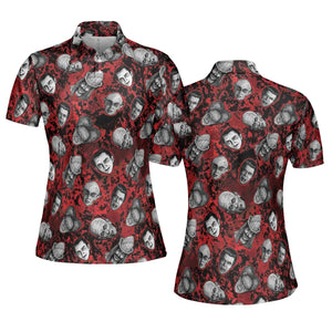 Many Faces Of Dracula AOP Men/Women Polo Shirt