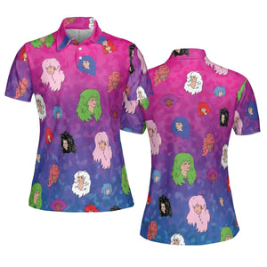 Misfits and Hologram Jem and the Holograms AOP Men/Women Polo Shirt