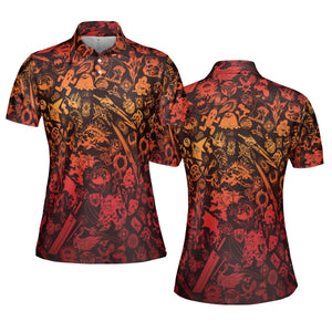 Red Moggle Final Fantasy AOP Men/Women Polo Shirt