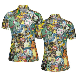 Gotta Catch 'em all Pokemon AOP Men/Women Polo Shirt