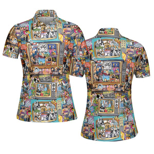 Timeless Memories of TV AOP Men/Women Polo Shirt