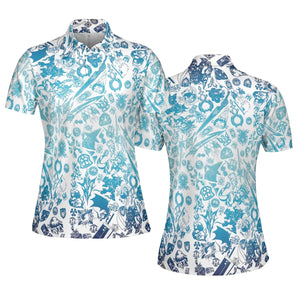 Blue Moggle Final Fantasy AOP Men/Women Polo Shirt