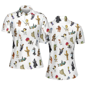 Simpsons Star Wars Mashup AOP Men/Women Polo Shirt