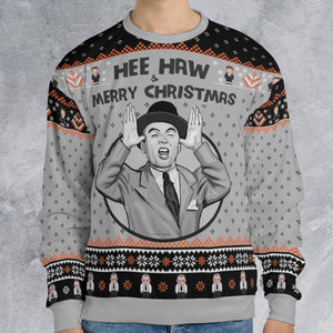 Hee Haw and Merry Christmas Ugly Christmas Sweatshirt