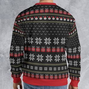 No Turkey Peep Show Ugly Christmas Sweatshirt