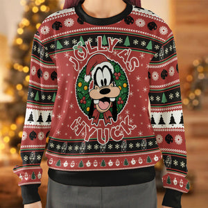Jolly As Hyuck Goofy Ugly Christmas Sweatshirt