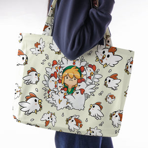 Impossible Situation The Legend of Zelda Large Tote Bag