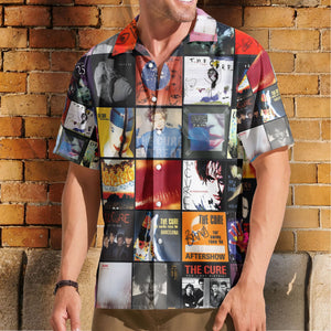 The Cure Hawaiian Shirt β Album Cover Collage Alternative Rock Summer Button Up
