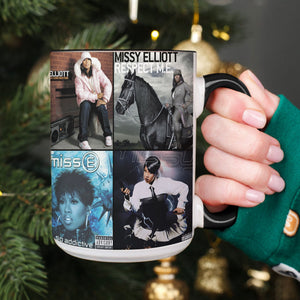 Missy Elliott Accent Mug Hip-Hop Icon Album Cover Collage Gift