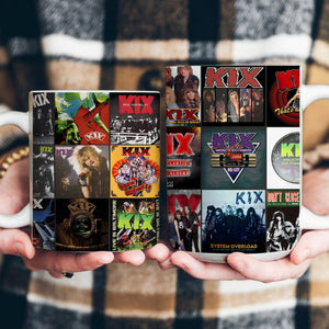 Kix Accent Mug Hard Rock Album Cover Collage Gift
