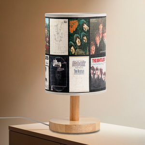 The Beatles Album Cover Fabric Lamp Retro Music Room Decor