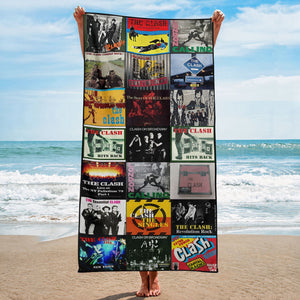 The Clash Beach Towel Album Cover Collage Classic Rock Towel