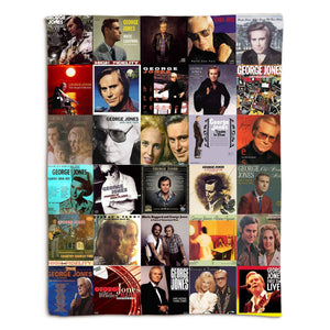 George Jones Sherpa Blanket A Country Legend Remembered