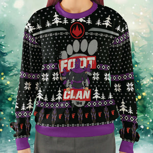 Ninja Squad Ugly Christmas Sweatshirt