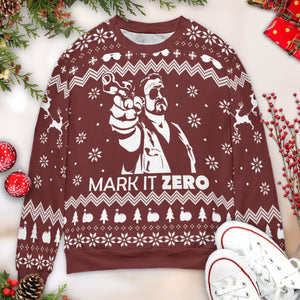 Mark It Zero The Big Lebowski Ugly Christmas Sweatshirt