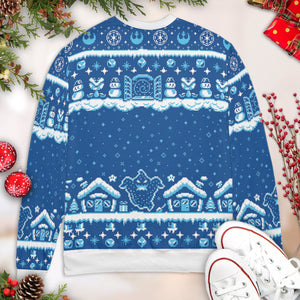 Snowman in game Ugly Christmas Sweatshirt