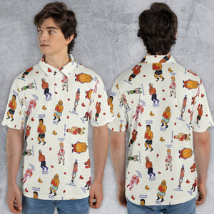 Retro Game Punch Out AOP Men/Women Polo Shirt