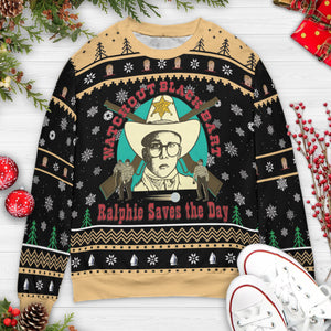 Ralphie Saves the Day Ugly Christmas Sweatshirt