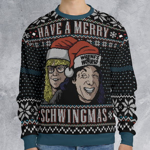 Have A Merry Schwingmas Ugly Christmas Sweatshirt