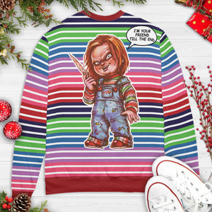 Chuckie Doll Good Guys Ugly Christmas Sweatshirt