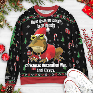 Hypno Missile Toad Ugly Christmas Sweatshirt