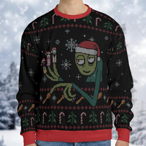 Salad Fingers Ugly Christmas Sweatshirt