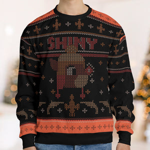 Rudolph Shiny Ugly Christmas Sweatshirt