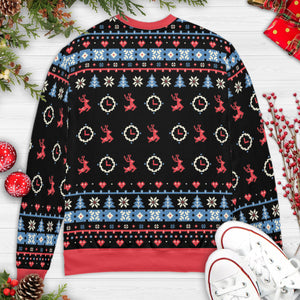 Back in time for the holidays Back To The Future Ugly Christmas Sweatshirt