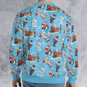 Christmas Characters Santa Claus Is Comin' to Town All-over Print Sweatshirt