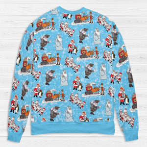 Christmas Characters Santa Claus Is Comin' to Town All-over Print Sweatshirt