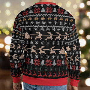 Jackie Daytona Regular Human What We Do In The Shadows Ugly Christmas Sweatshirt