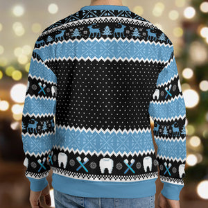I'd Like To be A Dentist Misfit Rudolph the Red Nosed Reindeer Ugly Christmas Sweatshirt