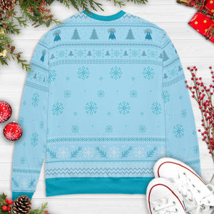 Sister Sister White Christmas Ugly Christmas Sweatshirt