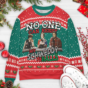 Schweddy Balls Snl Holiday Ugly Christmas Sweatshirt