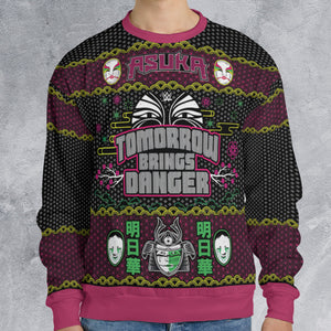 Asuka Tomorrow Brings Danger Ugly Christmas Sweatshirt