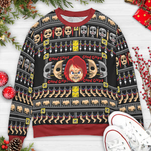 Horror Holiday Child's Play Ugly Christmas Sweatshirt