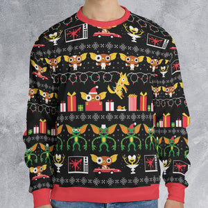 No Cookies After Midnight Gremlins Ugly Christmas Sweatshirt